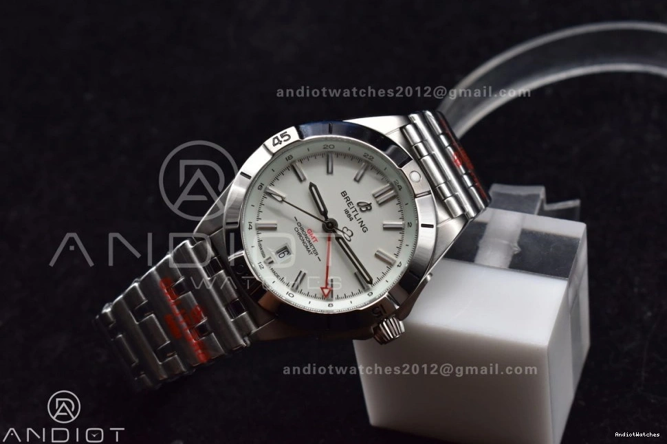 Breitling 1:1 HighPerformance SS Automatic Best GMT Edition Factory Bracelet BLS Dial On White Chronomat 532 A 40mm 0412